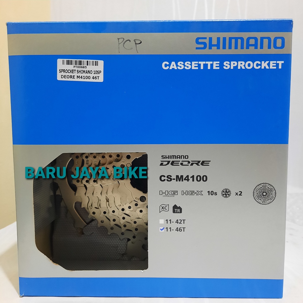 Sprocket Shimano Deore M4100 10 Speed 46T 11-46T Cassete Terbaru
