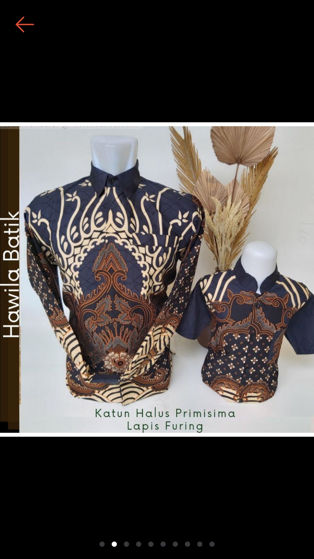 Batik Couple Ayah Anak Katun Premium Lapis Furing