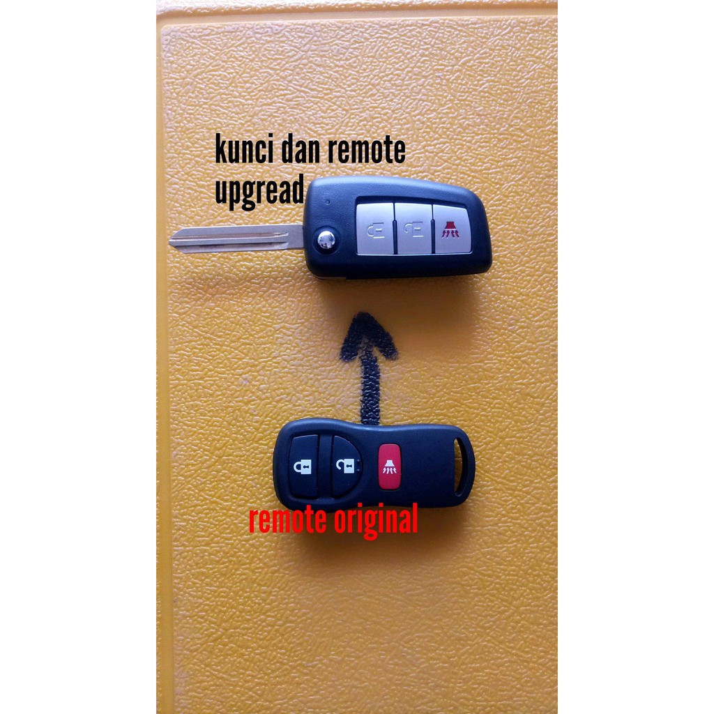 kunci flipkey plus transmiter remote nissan livina xv-xgear -HWS 2011-2017