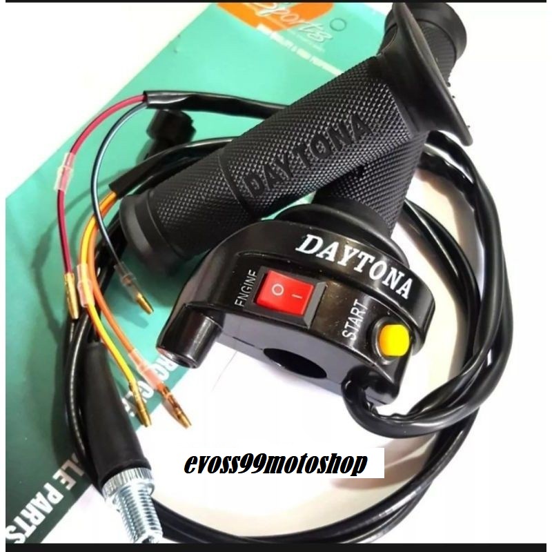 gas spontan daytona 2tombol plus grip gas pontan rxking jupiter supra