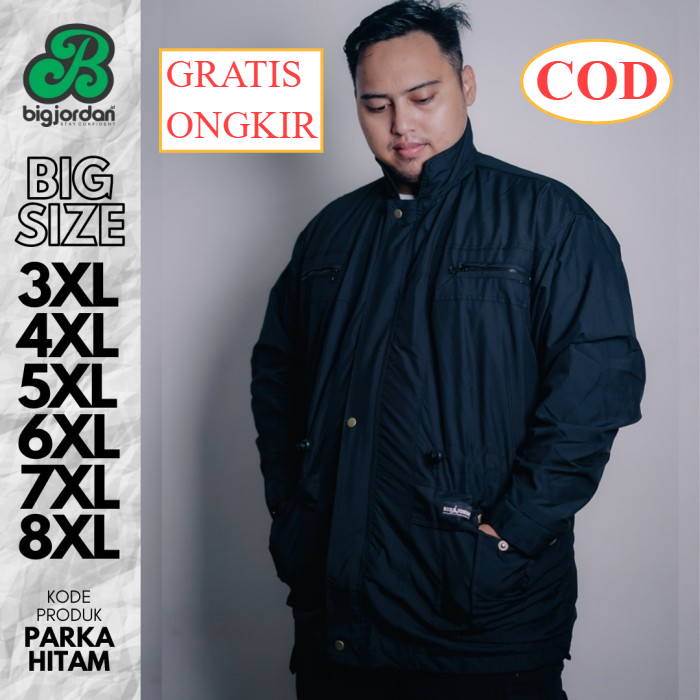 PAPMART - jaket parasut big size xxxxxl xxxl xxl waterproof jumbo 5xl 4xl 8XL jaket parka jumbo