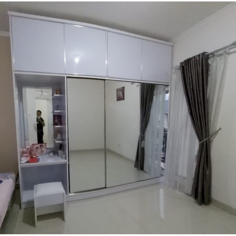 Lemari Berbahan Blockboard Melamin 18 Mili Lapis HPL Super JUMBO dan Mewah