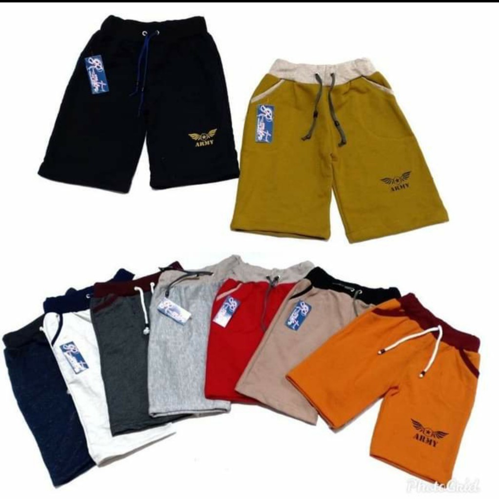 CELANA PENDEK ANAK HARIAN BABY TERRY USIA 1-5 TAHUN MOTIF RANDOM-RANDOM