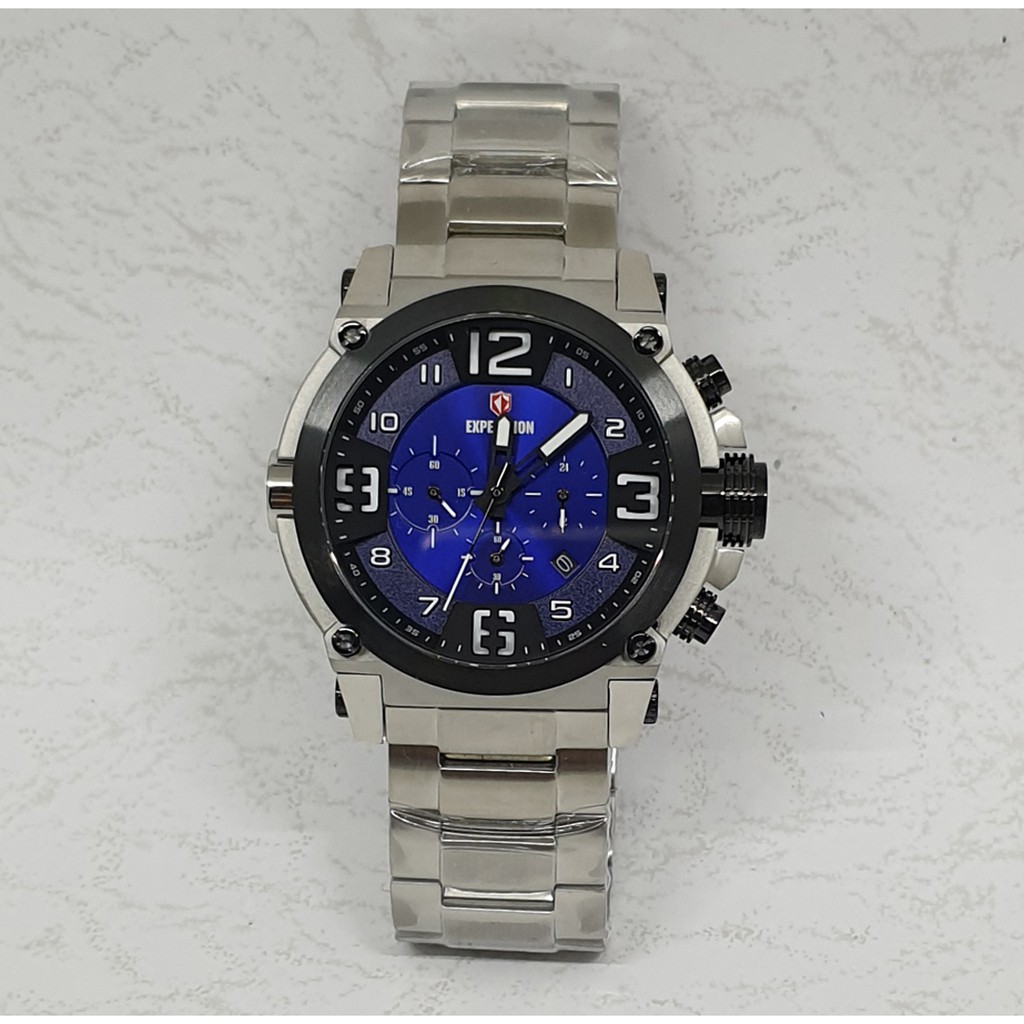 Expedition E6605 Silver Blue,Jam Tangan Pria,Original