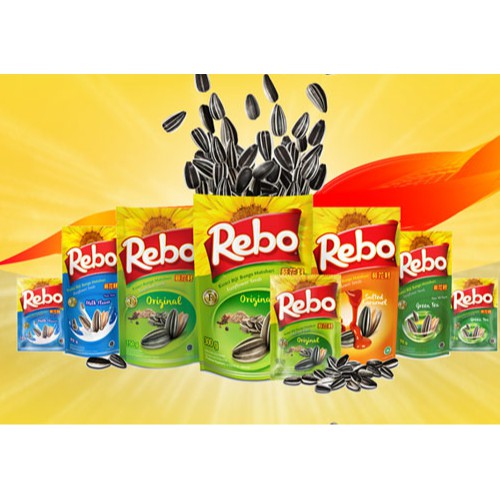 

Kuaci Rebo 150gr Rasa Original, Milk Flavour, Green Tea, Salted Caramel