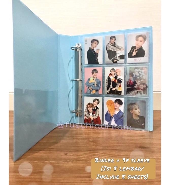 

LY4♛ Binder & Sleeve Ukuran A4 3 Ring untuk Pocard Polaroid Postcard KPOP Oke Price