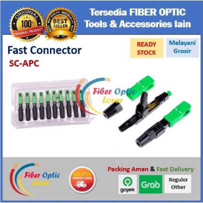 FAST CONNECTOR SC APC - SAMBUNGAN FIBER OPTIK SC-APC HIJAU-MODEL BUAYA