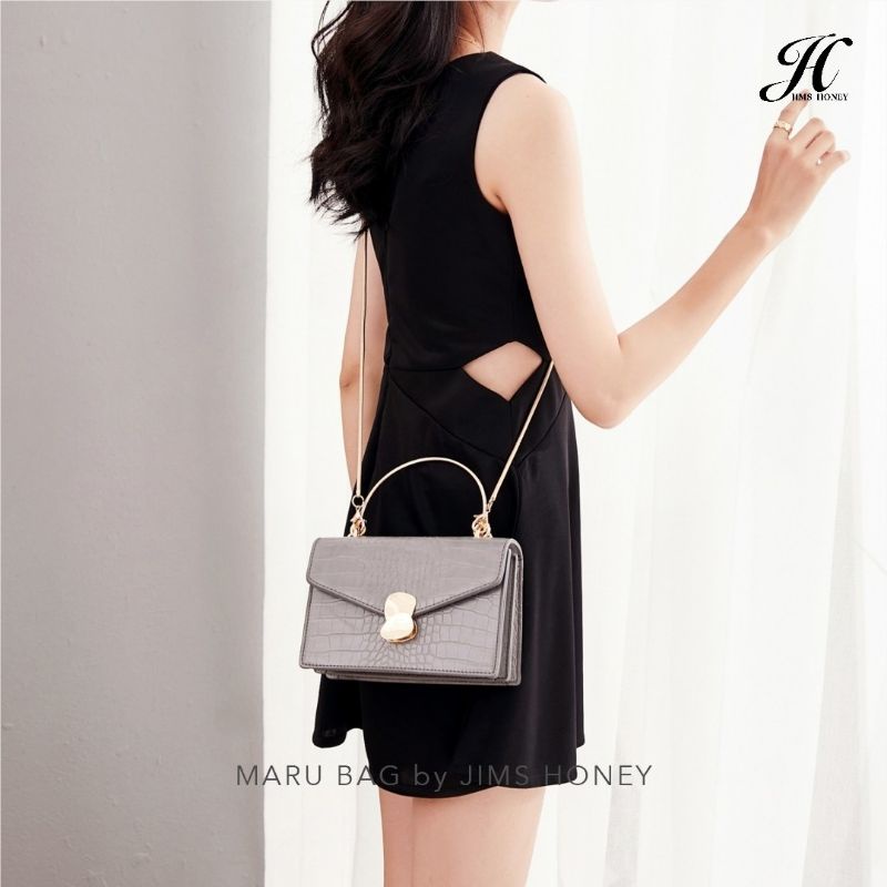 MARU BAG JIMSHONEY TAS SELEMPANG SLINGBAG  WANITA ELEGANT CROCO