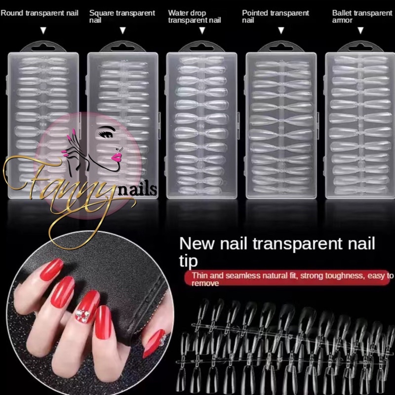 NEW SOFT NAIL ELASTIC TIP NAILS KUKU PALSU LENTUR UNTUK NAIL EXTENSION APRES TIDAK MUDAH PATAH KUPAL NAIL EXTENSION HALF TIP PREMIUM FAKE NAILS STRONG MATERIAL