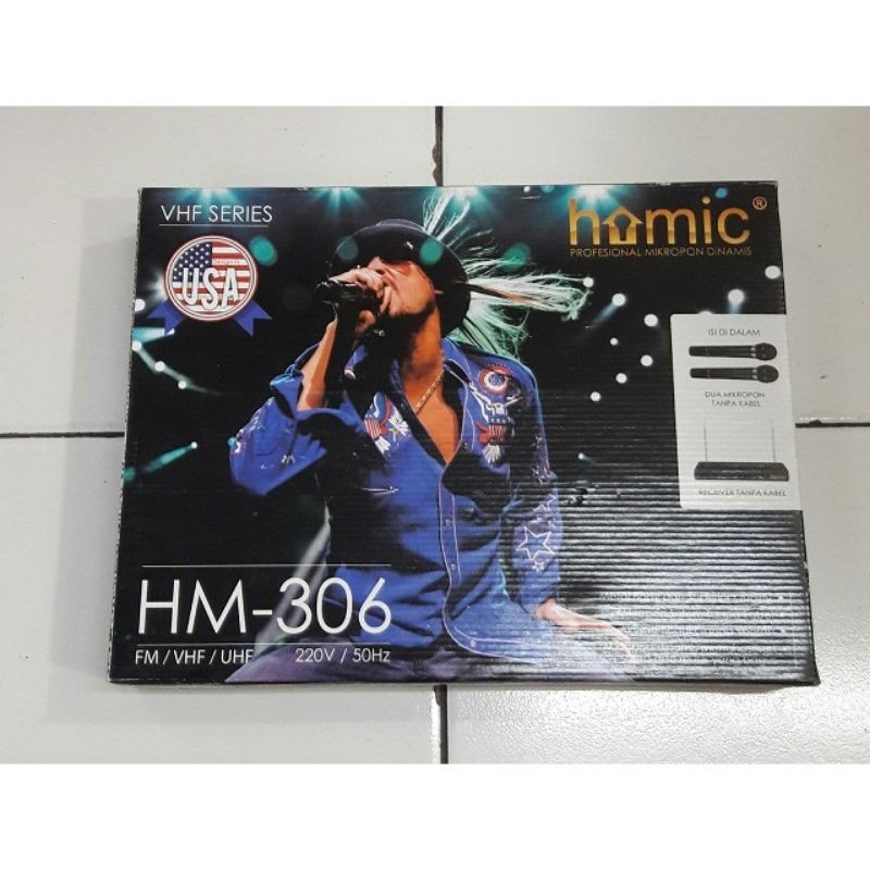 MIC Wireless Homic HM-306 / Double Microphone ( 2 Mic )