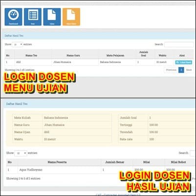 Sistem Aplikasi Ujian Online Cat Web Tes Computer Komputer Shopee Indonesia