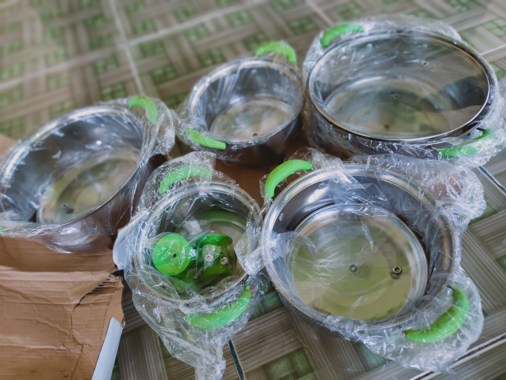 Panci Set 5 Susun Tutup Kaca / Panci Susun Tutup Kaca