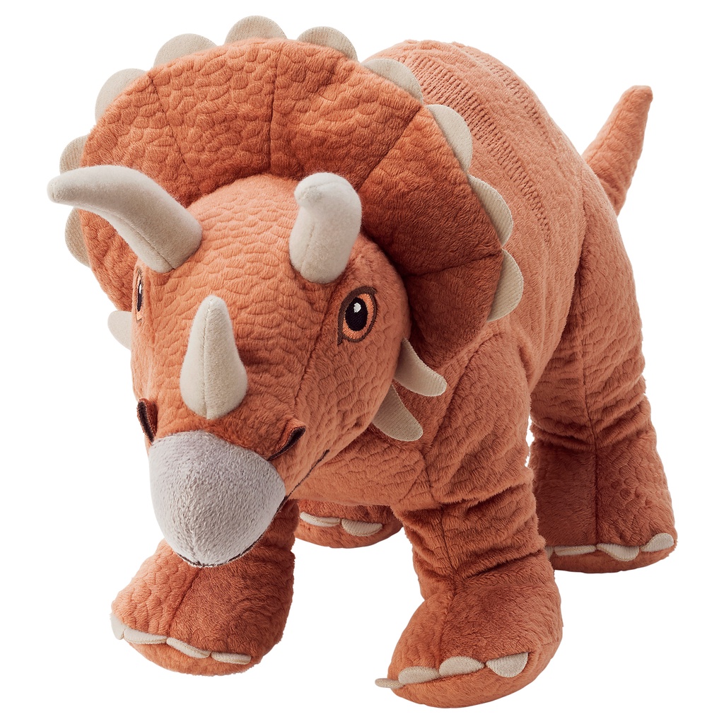 IKEA 313 JATTELIK TRICERATOPS Boneka Dinosaurus P46