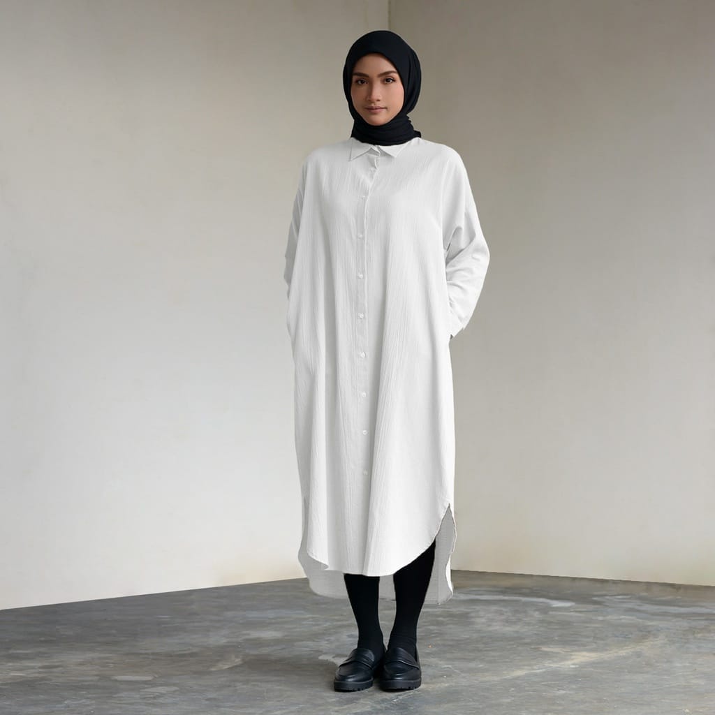 Oversize Dress - Shirt Dress - Oversize Tunik  - Shirt Dress