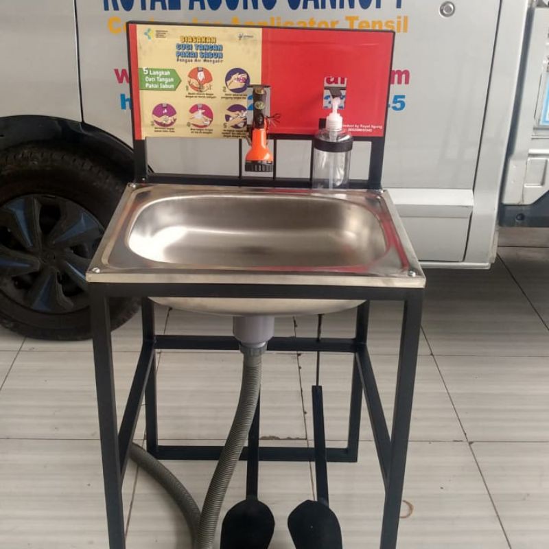 wastafel injak/wastafel mandiri/ washtafel portable anti covid 19