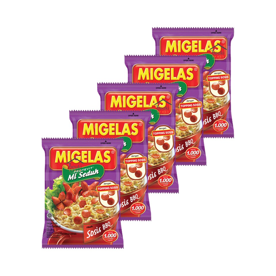 

5PCS Mie Gelas Migelas Sosis BBQ Mie Instan Seduh Dalam Gelas