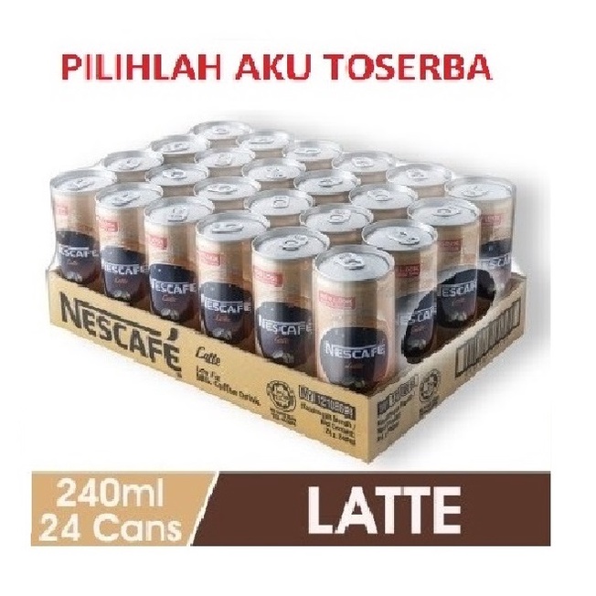 Kopi Nescafe Kaleng / Nescafe Can (Latte) ISI 240 ml  - ( HARGA 1 DUS ISI 24 )