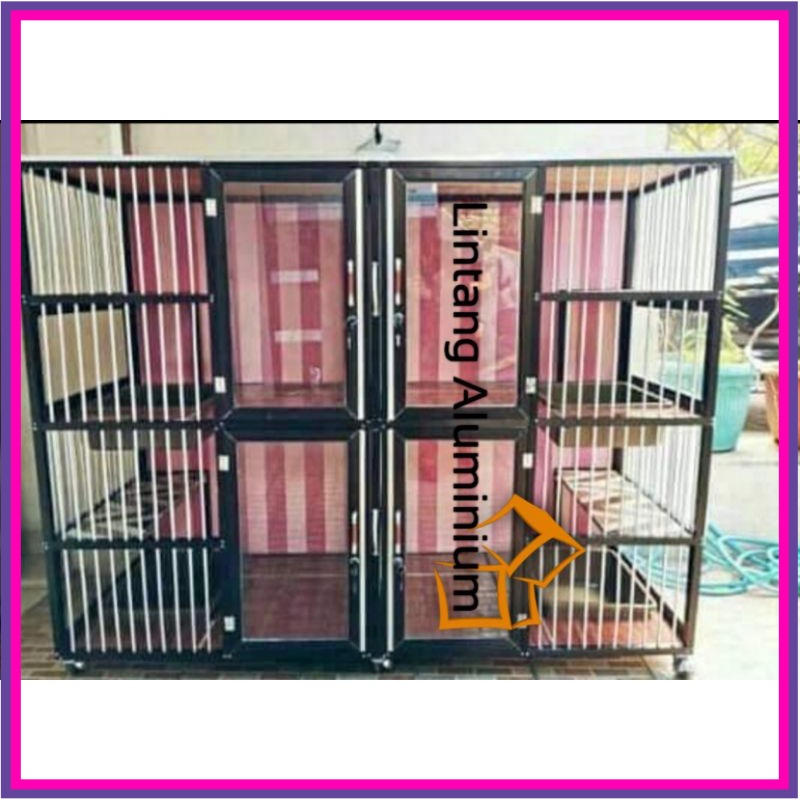 kandang Kucing / Aluminium Minimalis / 4kamar
