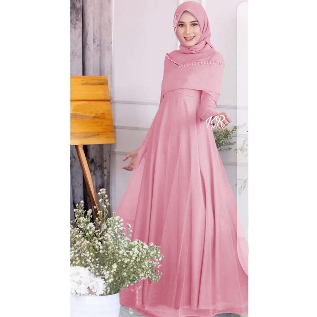 MAXY ATHALLA FASHION MUSLIM PAKAIAN WANITA DRESS GAMIS MAXI KR ADA VIDEO REAL PICT