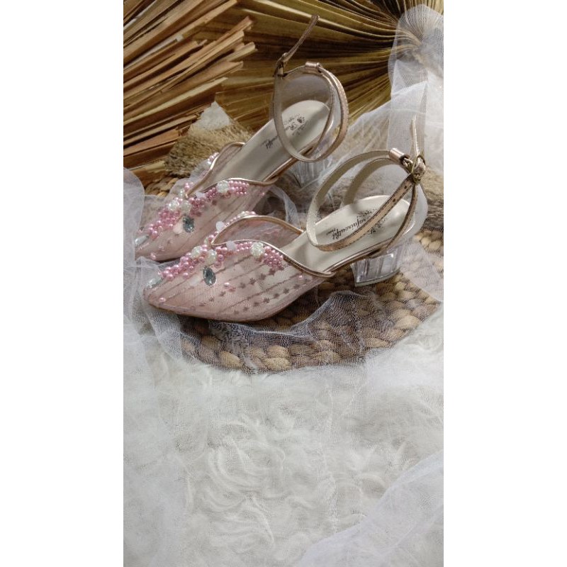 Ruby rosegold wanita cantik sepatu wanita wedding