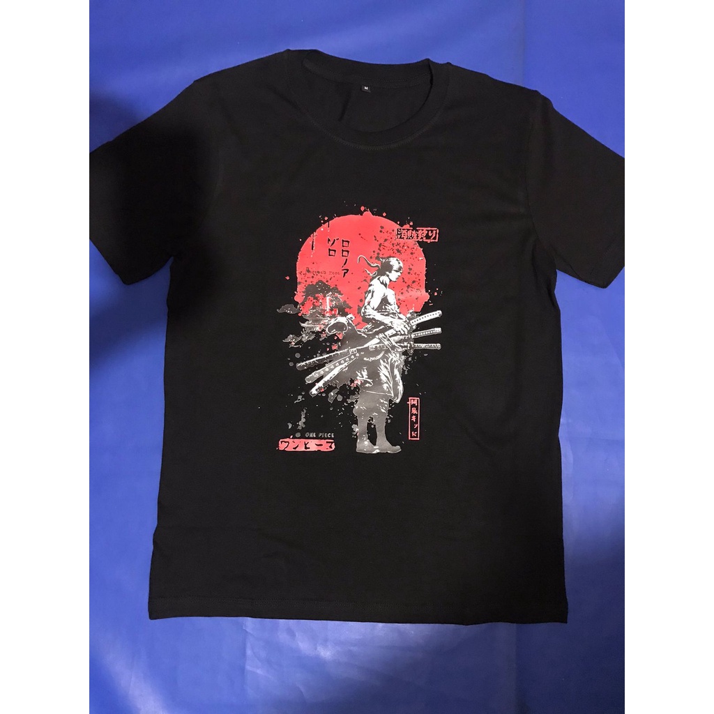 Kaos anime OP zoro bulan merah