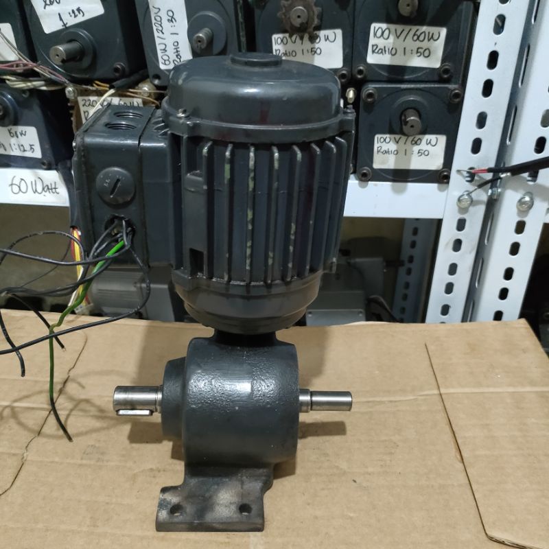 induction motor gearbox 3phase 220V dobel as model worm torsi kuat