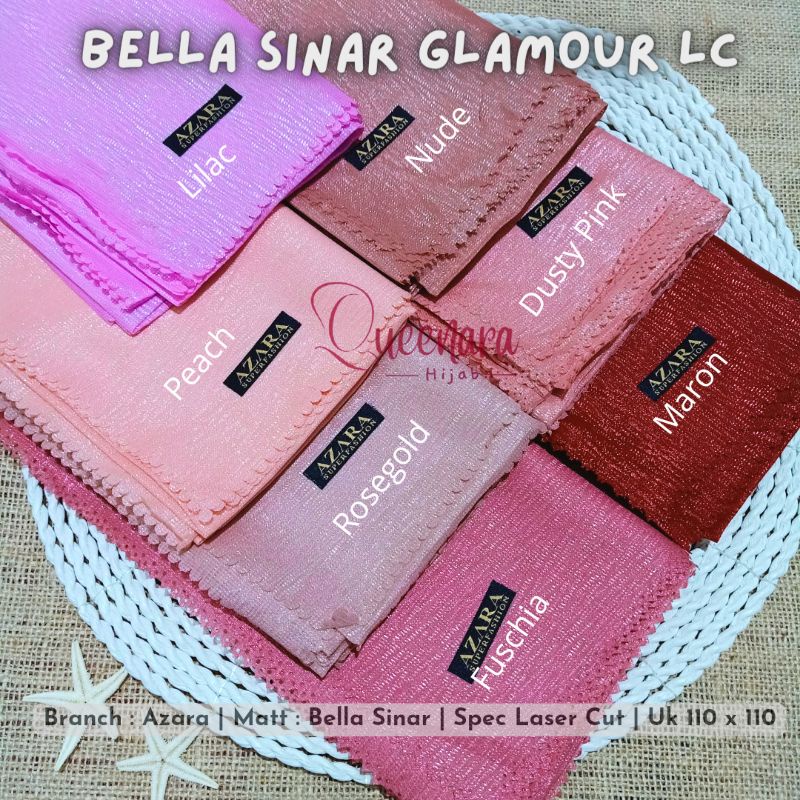Azara Bella Sinar Glamour / Jilbab Hijab Segi Empat