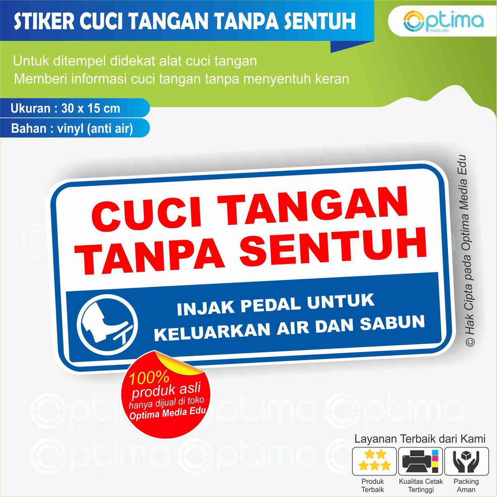 

STIKER CUCI TANGAN TANPA SENTUH