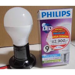 Lampu LED Philips 8 watt Bohlam 8w / Philip Putih 8 w Bulb LED 8watt