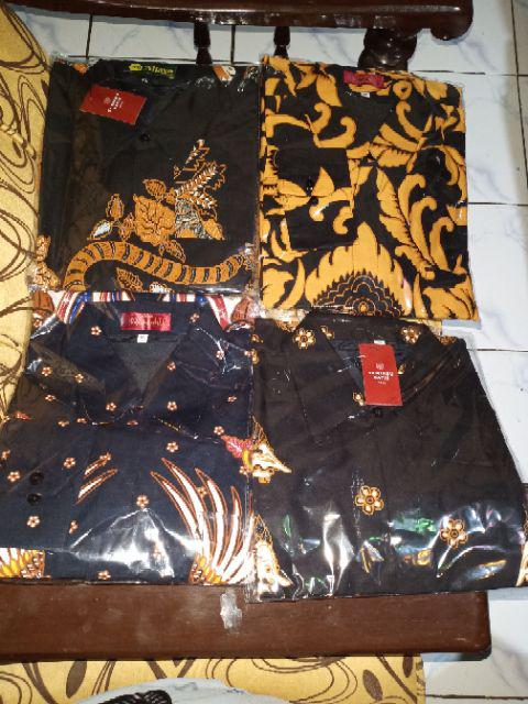 Batik Pria Madukara Colet Size M - Xxl Regular  Batik Solo Asli Katun Cabut Colet Full Furing