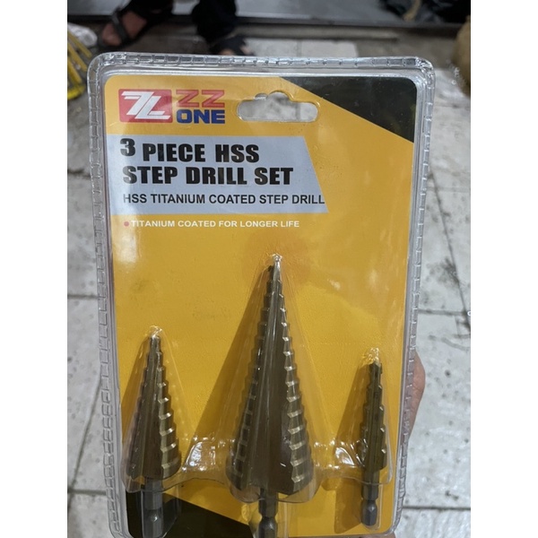 Mata Bor Pagoda Set 3pc 32mm Mata Bor Pagoda Multi Step Cone Drill