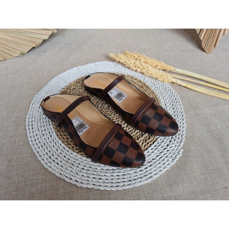 ABBUSHOES  BM 87-sepatu platshoes Catur lv wanita