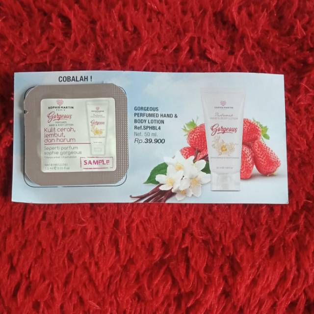 Sample GORGEOUS by sophie paris