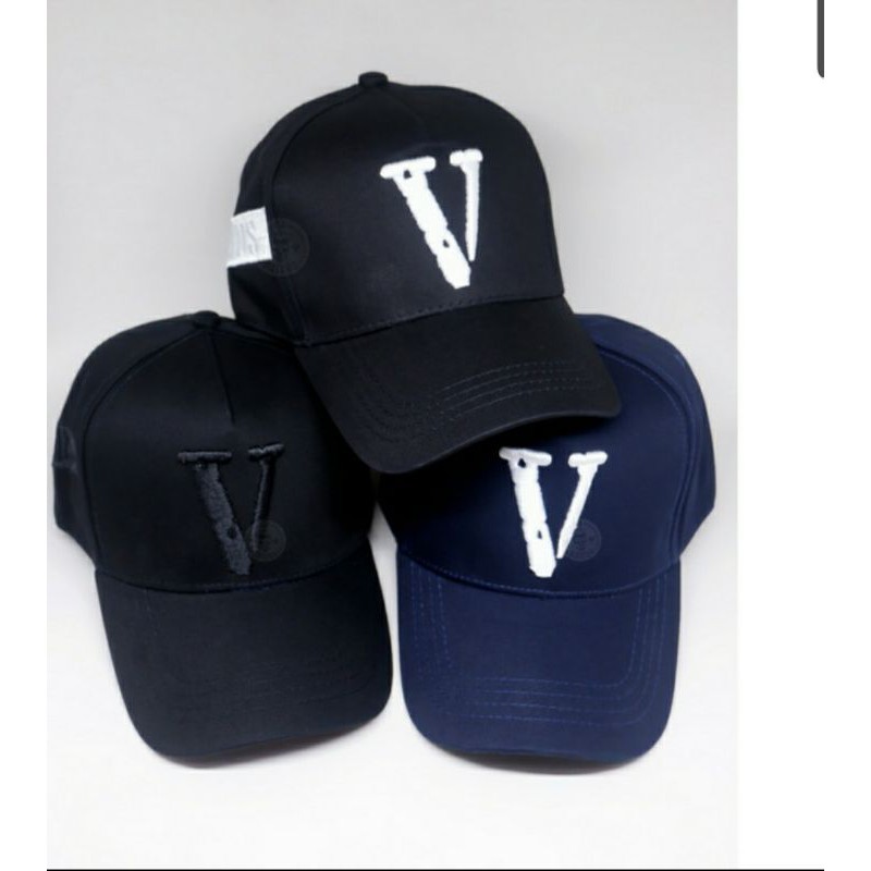 Topi baseball fashion V / topi baseball bordir V /TOPI VLTN