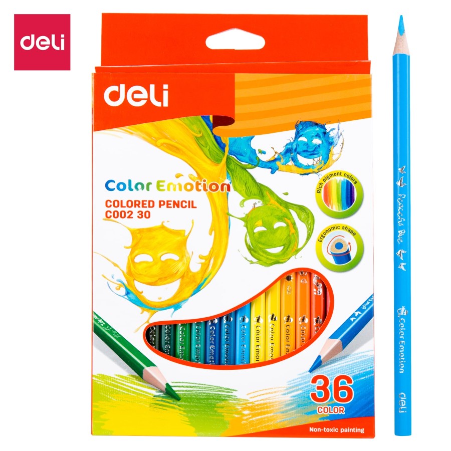 

PENSIL WARNA SEGITIGA 36 C COLOR PENCIL C00230 TRIANGULAR NON TOXIC
