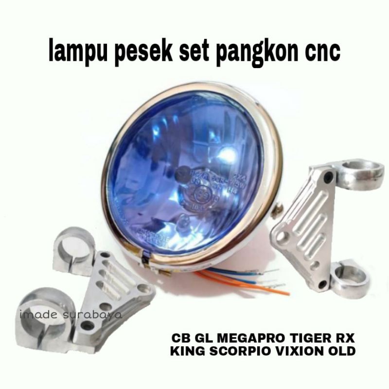 kupingan cnc set lampu pesek pnp motor cb mp megapro tiger rx king gl 100 pro max vixion old new sco
