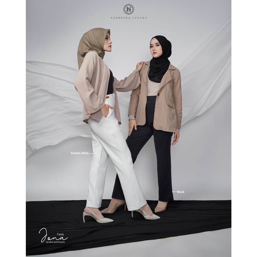 Jona Pants by Nadheera Luxury/ Basic Pants Celana Kulot Terbaru Nyaman
