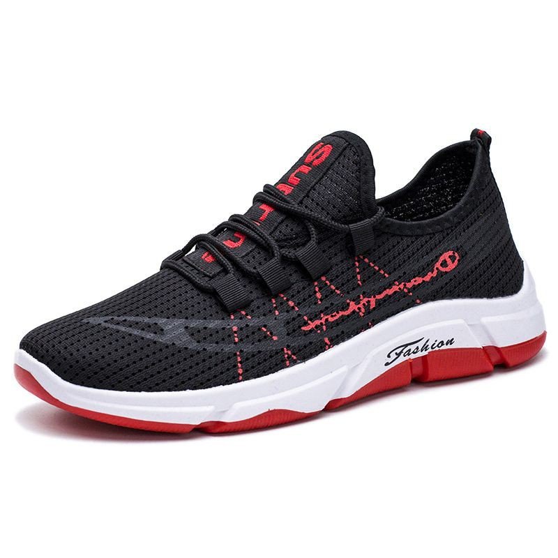 Sepatu Sneakers Merah Hitam Putih sepatu pria sneakers casual putih merk sandal model sport keren te