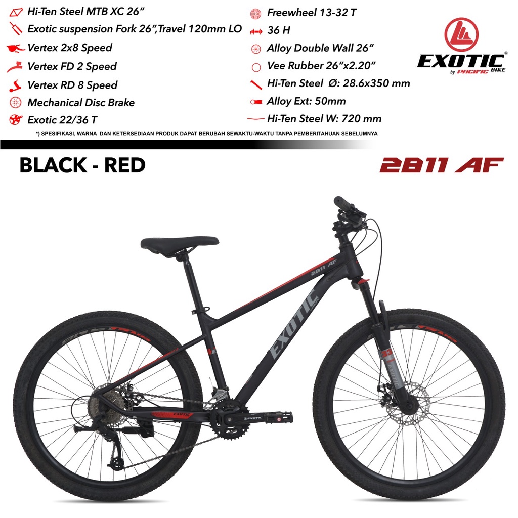Sepeda MTB 26 Exotic 2811 Af