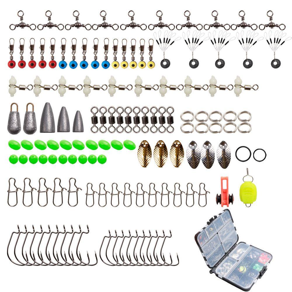 Top 183pcs Aksesoris Memancing Kit New tackle box High Quaility Sinker weights