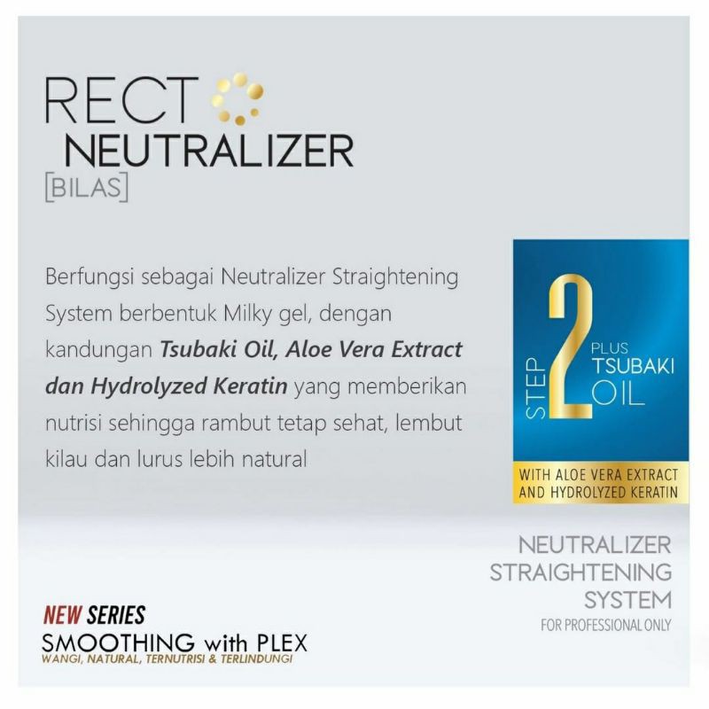 INAURA STEP 2 RECTO Neutralizer 500ML Straightening System / Obat Rebonding