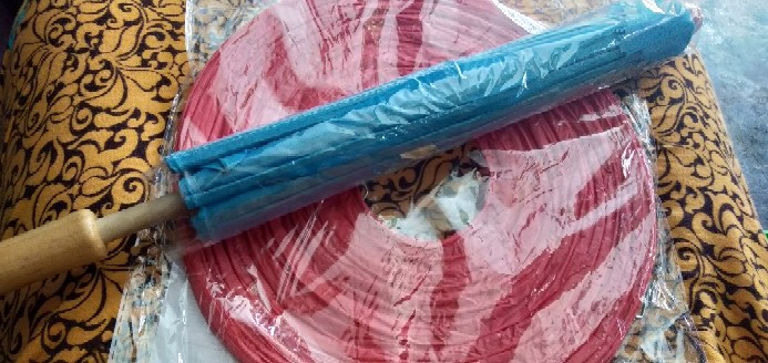 Payung Geulis - Payung Hias Satin 56 Cm - Fabric Umbrella