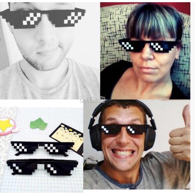 Kacamata Hitam 3D GF18 Wanita/Pria Small Mosaic Sunglasses /Pria Small Sunglasses