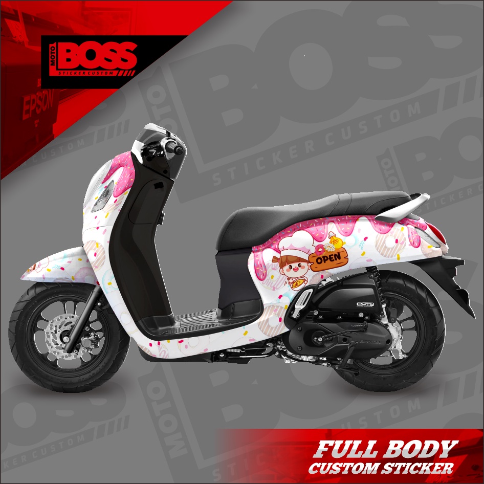 Decal Stiker Sticker Honda Scoopy 2021 2022 Full Body Dekal Stiker Custom New Scoopy 2021 2022 Strip
