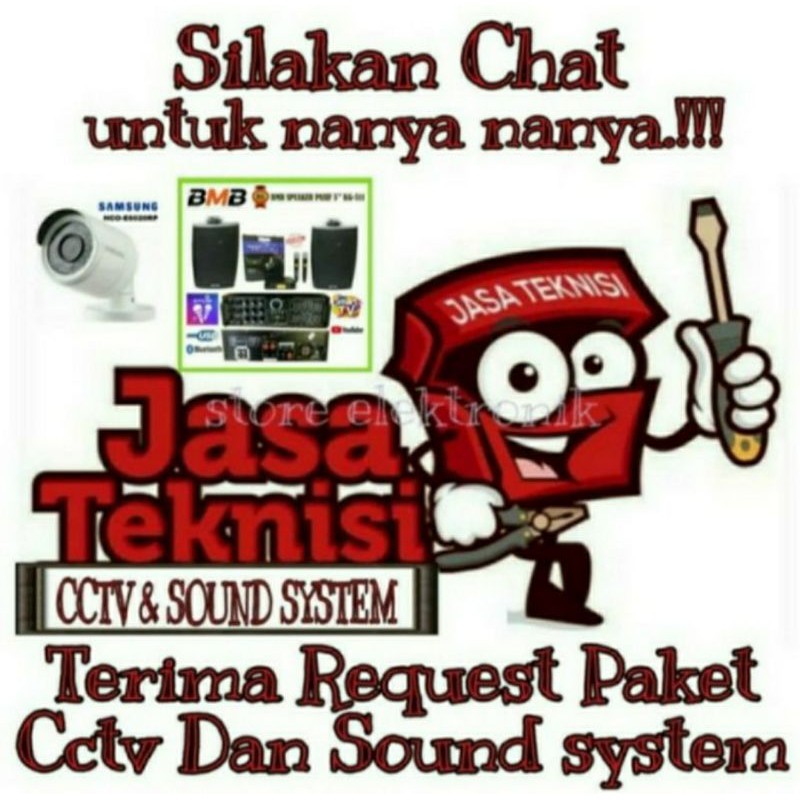 Paket Sound Cafe Dan Restoran Amplifier Bluetooth Usb Speaker 6 titik