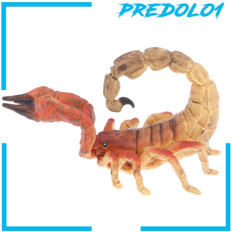 Predolo1 Mainan Model Hewan Kalajengking Scorpion Warna Kuning Untuk Edukasi Anak