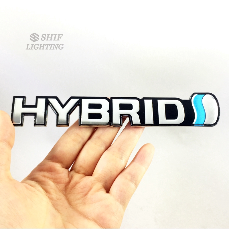 1pc Stiker Emblem Tulisan Hibrida Bahan ABS Untuk Dekorasi Bagasi Belakang Mobil
