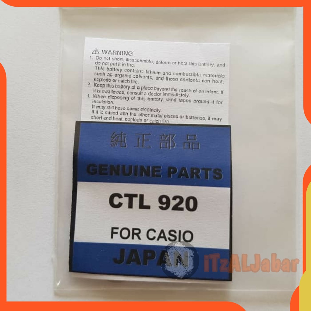 Baterai Panasonic CTL920F Baterai Casio CTL920F Rechargeable