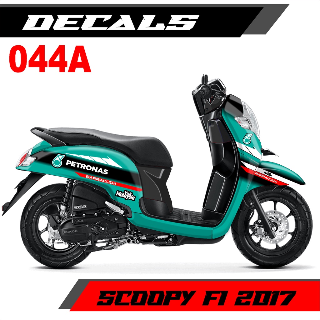 Decal Sticker - Dekal Stiker  Fullbody Scoopy Fi 2017/2018/2019 Desain PETRONAS - 044