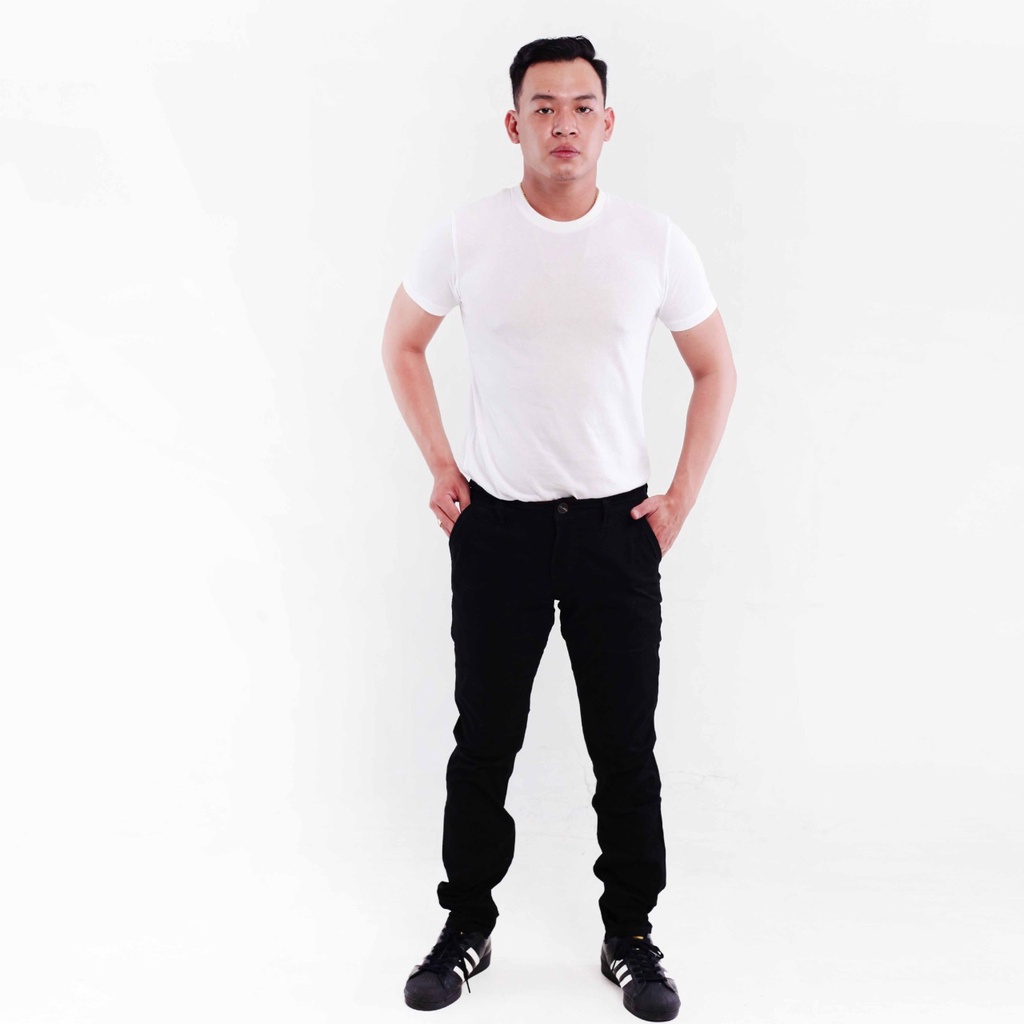 DEVAGO Celana Panjang Pria Katun Chino Stretch Rakha  Casual Nyaman Keren 27 - 40